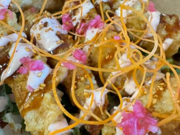 Crispy Lachs Tempura Rolla